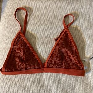 SHEIN Orange Bikini Top